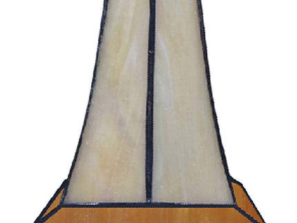 Dale Tiffany Cross 9" High Amber Art Glass Tiffany-Style Accent Lamp