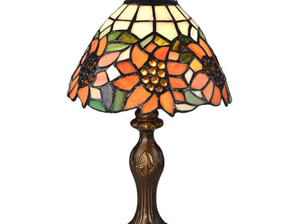 Dale Tiffany Discovery 14" High Bronze Tiffany-Style Accent Table Lamp