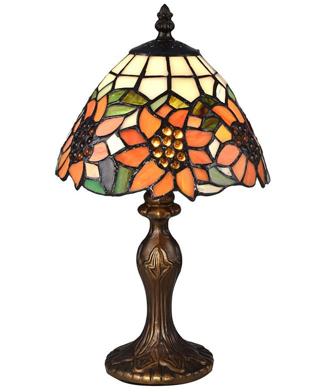 Dale Tiffany Discovery 14" High Bronze Tiffany-Style Accent Table Lamp