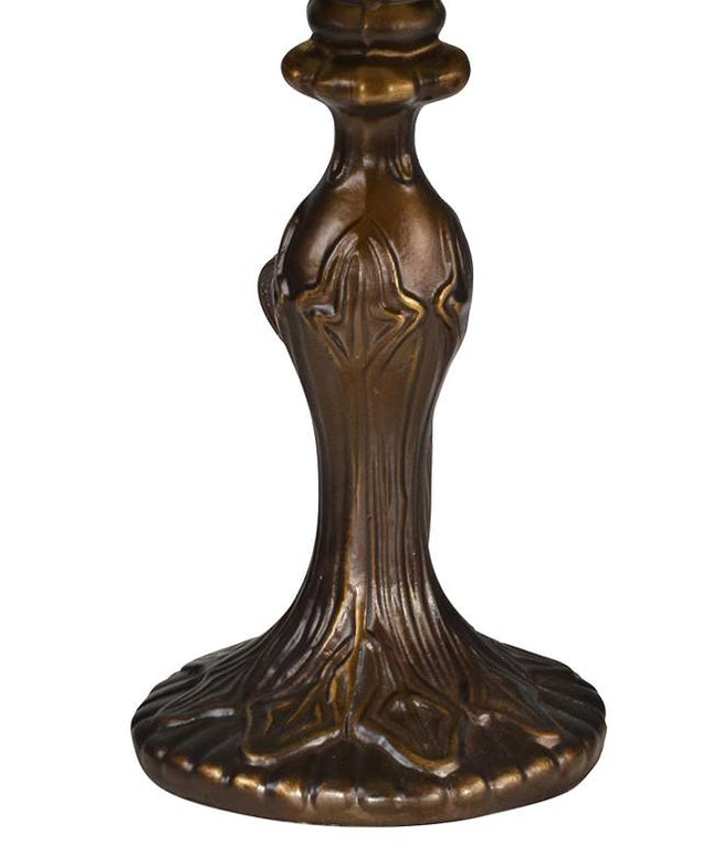 Dale Tiffany Indian Rose 14 1/2" High Bronze Tiffany-Style Table Lamp