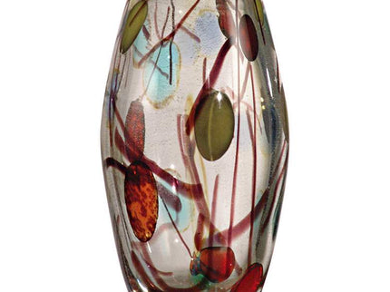 Dale Tiffany Lesley Hand-Blown 9 1/4" High Art Glass Vase