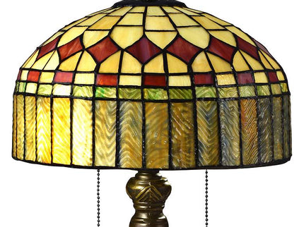 Dale Tiffany Mayor Island 19 1/2" Bronze Tiffany-Style Accent Lamp