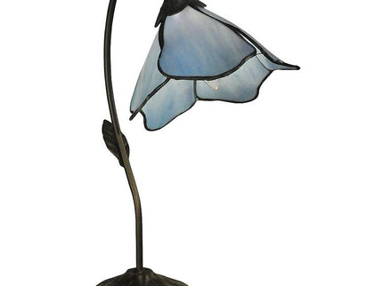 Dale Tiffany Poelking Blue Lily 19" High Art Glass Accent Lamp