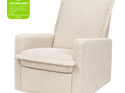M20977AT,Babyletto,Cali Flange Gliding Swivel Recliner in Almond Teddy Loop