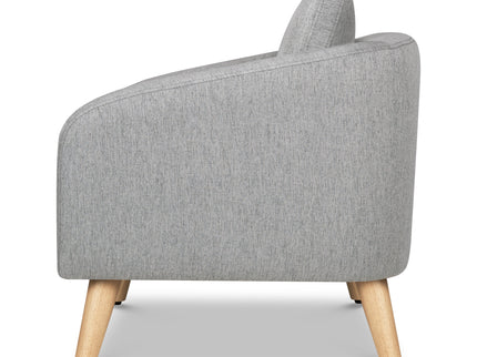 M30703FTGLF,DaVinci,Nina Kids Chair in Frost Grey with Light Wood Feet