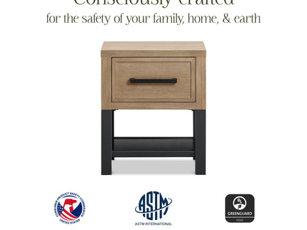 B25860DF,Monogram by Namesake,Newbern Nightstand  Assembled in Driftwood