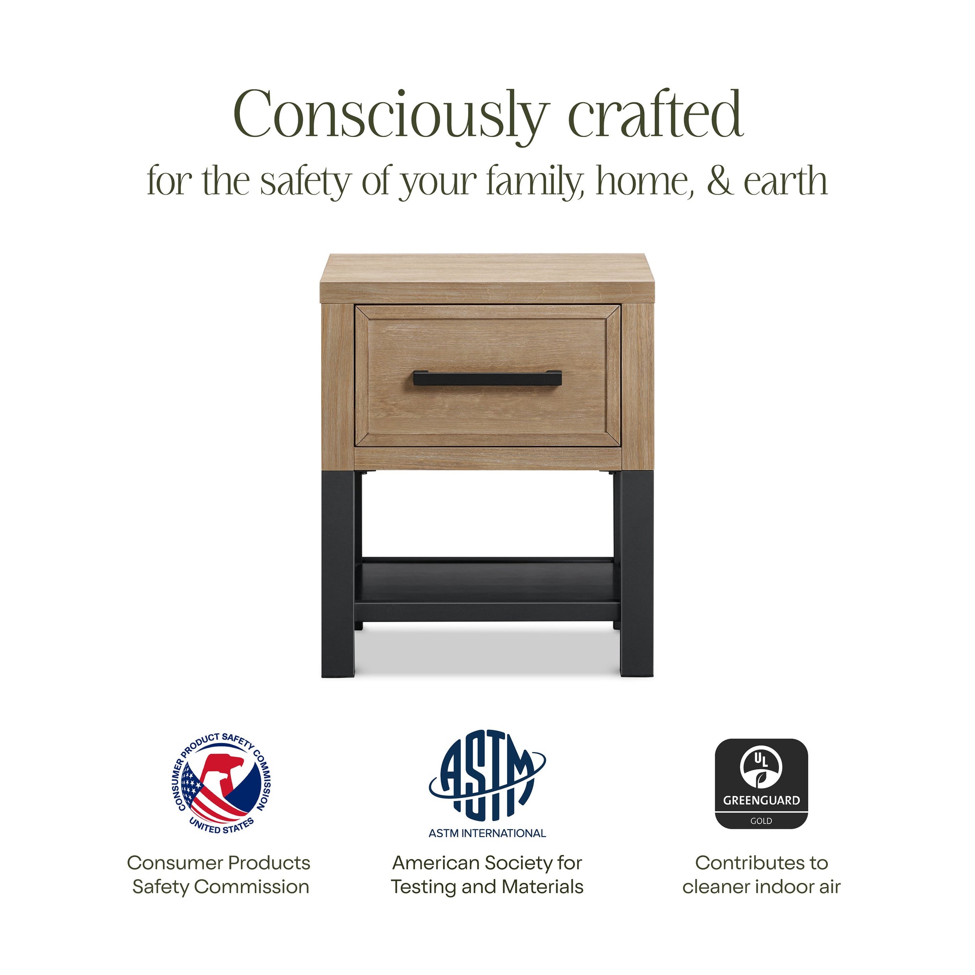 B25860DF,Monogram by Namesake,Newbern Nightstand  Assembled in Driftwood