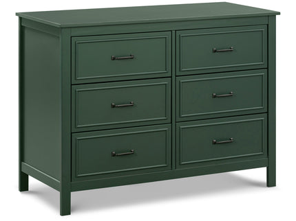 M12826FRGR,DaVinci,Charlie 6-Drawer Double Dresser in Forest Green
