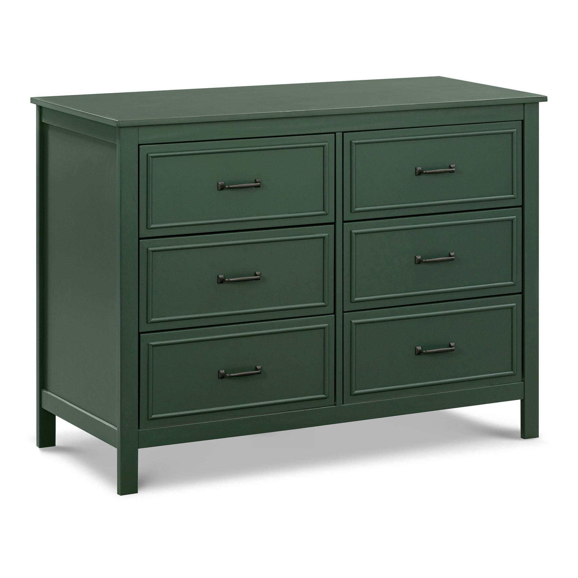 M12826FRGR,DaVinci,Charlie 6-Drawer Double Dresser in Forest Green