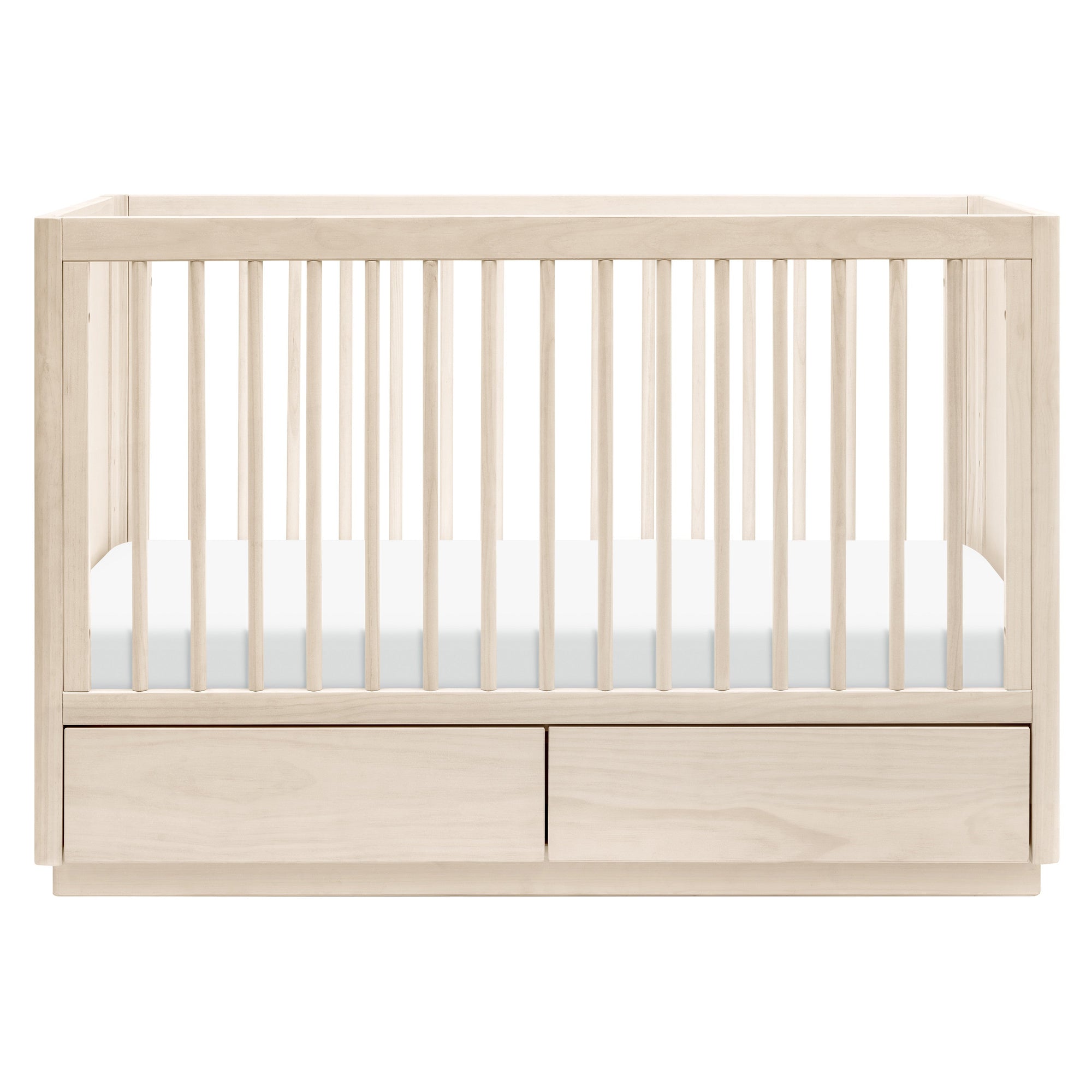 M21601NX,Babyletto,Bento 3-in-1 Convertible Storage Crib w/Toddler Bed Conversion Kit in Washed Natural