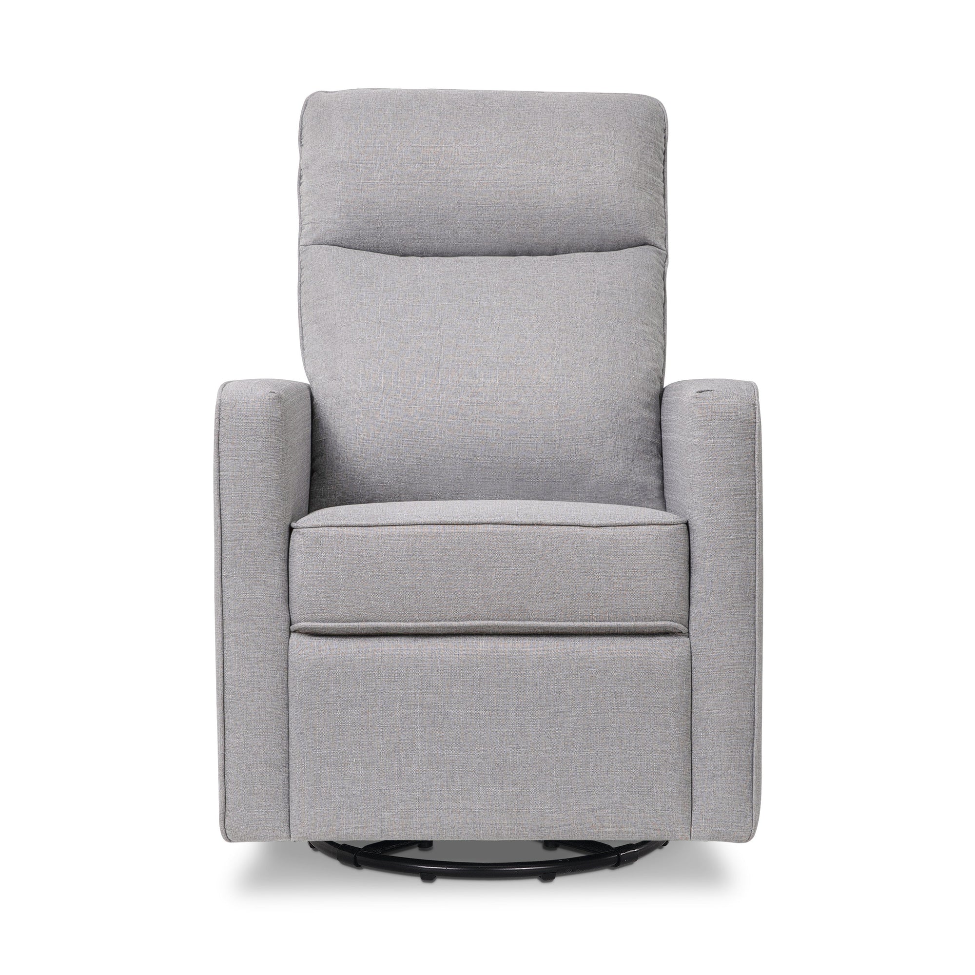 M19787MIG,DaVinci,Gabby Pillowback Swivel Glider in Misty Grey