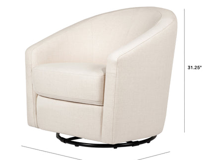 M5887PNET,Babyletto,Madison Swivel Glider in Performance Natural Eco-Twill