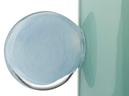 Delvin 12 1/4" High Green and Blue Glass Decorative Vase