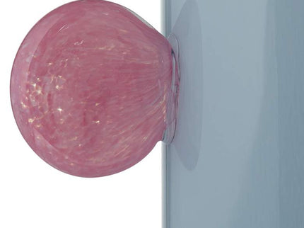 Delvin 16 1/4" High Blue and Pink Glass Decorative Vase