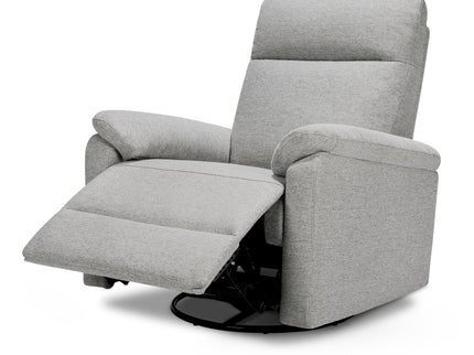 M24388FTG,DaVinci,Suzy Electronic Swivel Recliner in Frost Grey