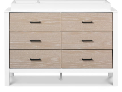 F23226WCWD,Carter's,Radley 6-Drawer Dresser in White & Coastwood