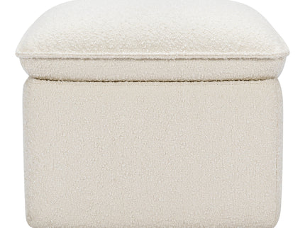 M20985WB,Babyletto,Cali Storage Ottoman in Ivory Boucle