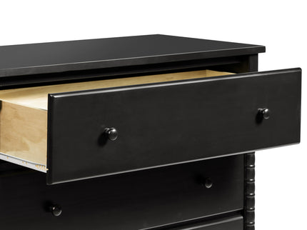 M7323E,DaVinci,Jenny Lind Spindle 3-Drawer Dresser in Ebony Black