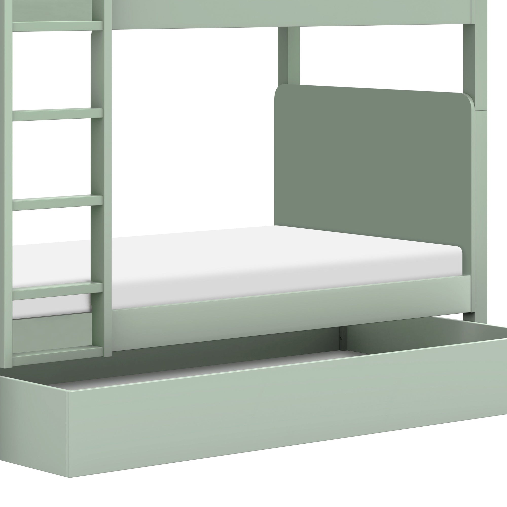 M19173LS,The MDB Family,TipToe Twin Storage Trundle Bed in Light Sage