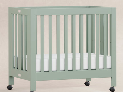 M6698LS,Babyletto,Origami Mini Crib in Light Sage