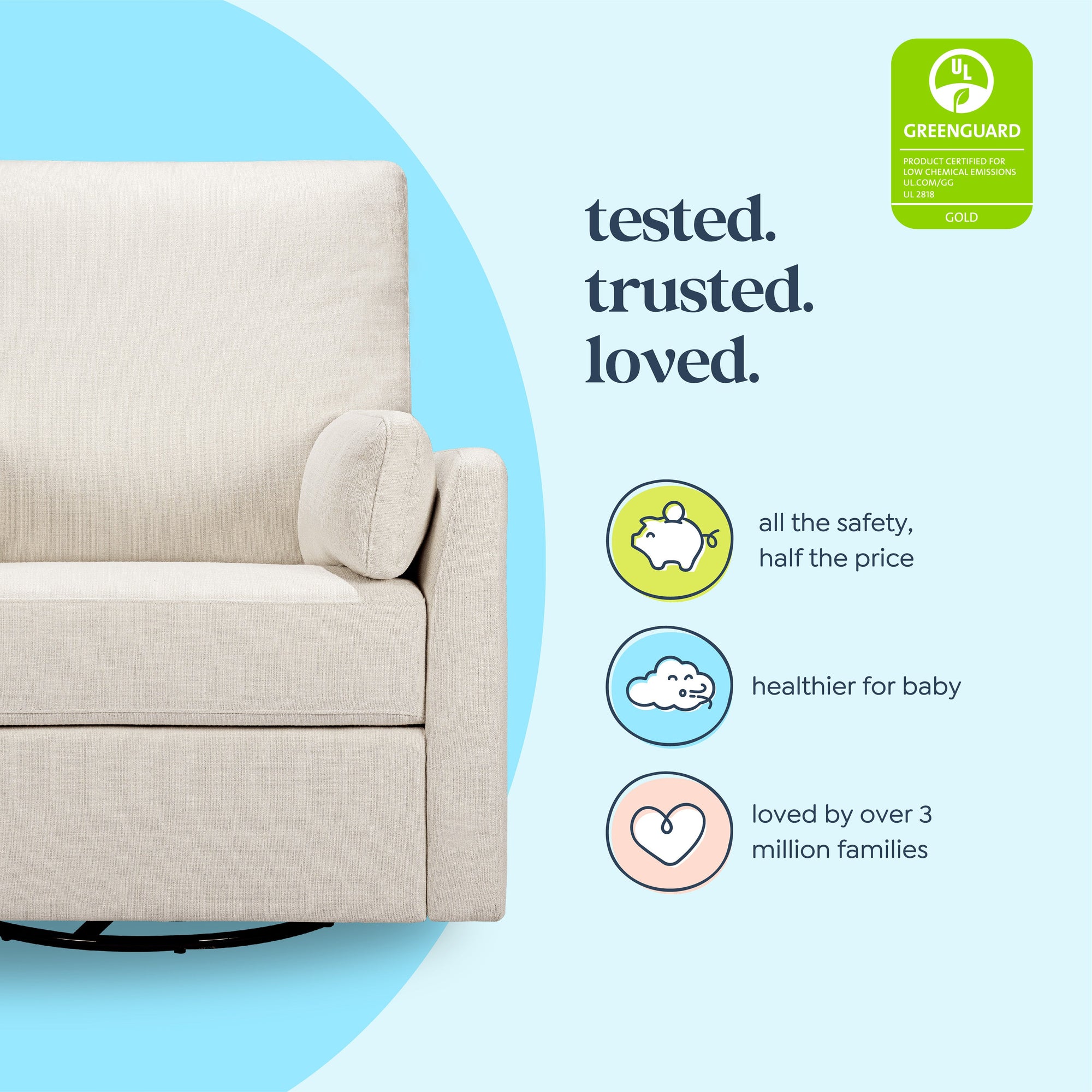 F24687PCM,Carter's,Ethan Swivel Recliner in Performance Cream Linen