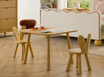 M32110LTW,Babyletto Kids,Hoppy Play Table & Chair Set in Light Wood