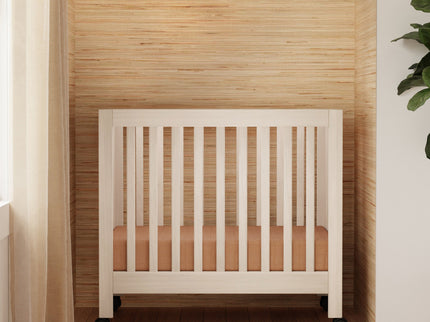 M6698NX,Babyletto,Origami Mini Crib in Washed Natural