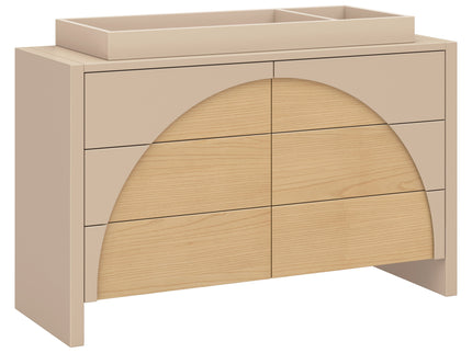M30216TPESH,Babyletto,Moab 6-Drawer Assembled Dresser in Taupe/Ash