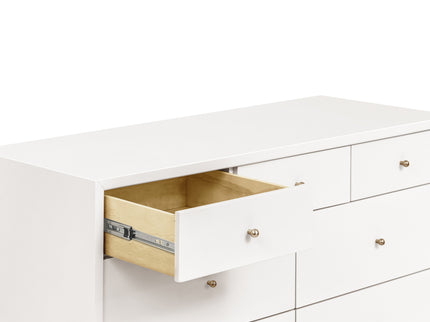M15916RW,Palma 7-Drawer Double Dresser  Assembled in Warm White