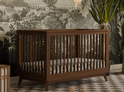 M5801NL,Babyletto,Scoot 3-in-1 Convertible Crib w/Toddler Bed Conversion Kit in Natural Walnut