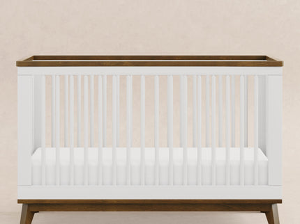 M5801WNL,Babyletto,Scoot 3-in-1 Convertible Crib w/ToddlerBed Conversion Kit in White/NaturalWalnut