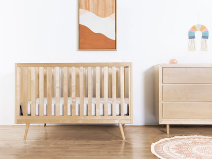 US0310BR,Ubabub,Nifty Timber 3-In-1 Crib in Natural Birch