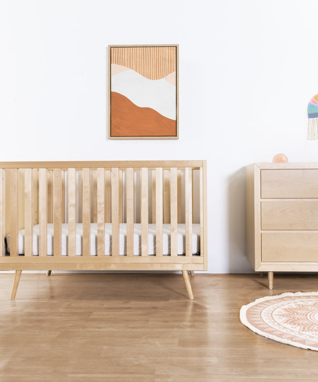 US0310BR,Ubabub,Nifty Timber 3-In-1 Crib in Natural Birch