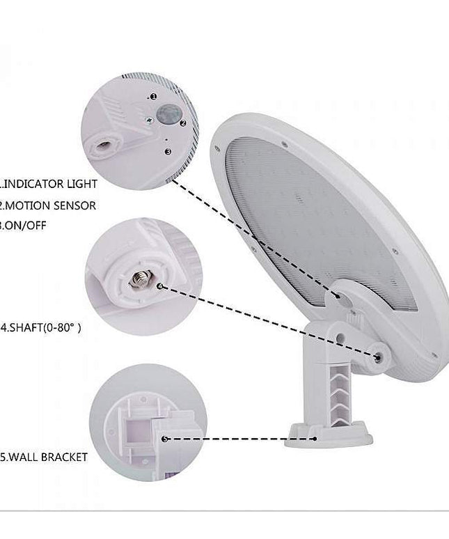 Domex 7 1/2" High Warm White Solar Mini UFO LED Flood Light