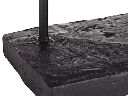 Double Horse Bust 14 1/2" Wide Rough Bronze Statue