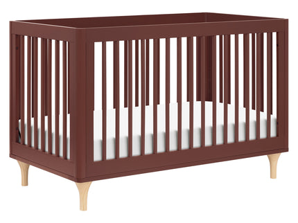 M9001CRN,Babyletto,Lolly 3-in-1 Convertible Crib w/Toddler Bed Conversion in Crimson/Natural