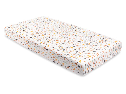 T29135,Babyletto,Terrazzo Muslin Crib Sheet in GOTS Certified Organic Cotton