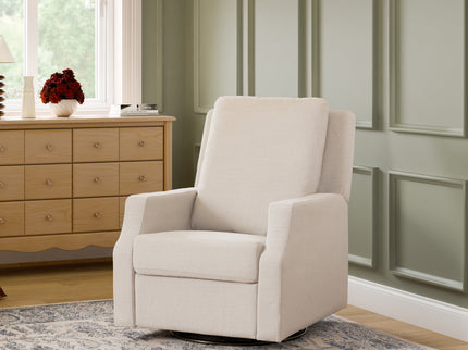 M22287PCMEW,Namesake,Crewe Recliner and Swivel Glider in Performance Cream Eco-Weave