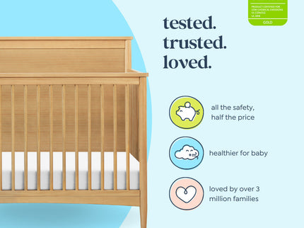 M27301HY,DaVinci,Frem 4-in-1 Convertible Crib in Honey