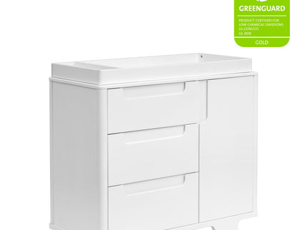 M23423W,Babyletto,Yuzu 3-Drawer Changer Dresser in White