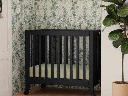 M6698B,Babyletto,Origami Mini Crib in Black Finish