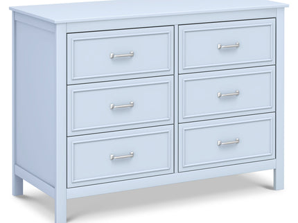 M12826PB,DaVinci,Charlie 6-Drawer Double Dresser in Powder Blue