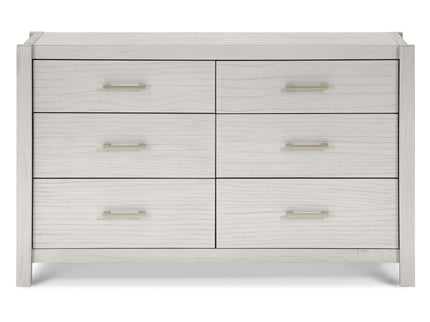 B26416WDF,Monogram by Namesake,Hemsted 6-Drawer Assembled Dresser in White Driftwood