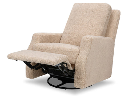M22287CSG,Namesake,Crewe Recliner and Swivel Glider in Chai Shearling