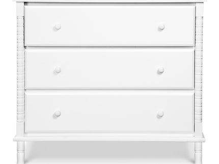 M7323W,DaVinci,Jenny Lind Spindle 3-Drawer Dresser in White