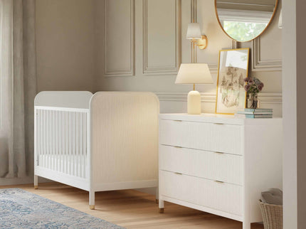 M26716RW,Namesake,Brimsley Tambour 6-Drawer Assembled Dresser in Warm White