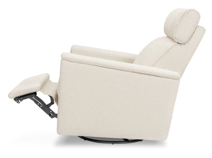 M17182PWB,Namesake,Willa Pro Power Glider Recliner w/ Power Lumbar in Performance Ivory Boucle