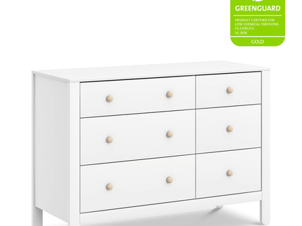 F30326WNX,Carter's,Marisol 6-Drawer Dresser in White/Washed Natural