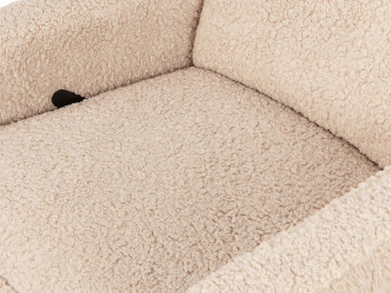 M20977CSG,Babyletto,Cali Flange Gliding Swivel Recliner in Chai Shearling