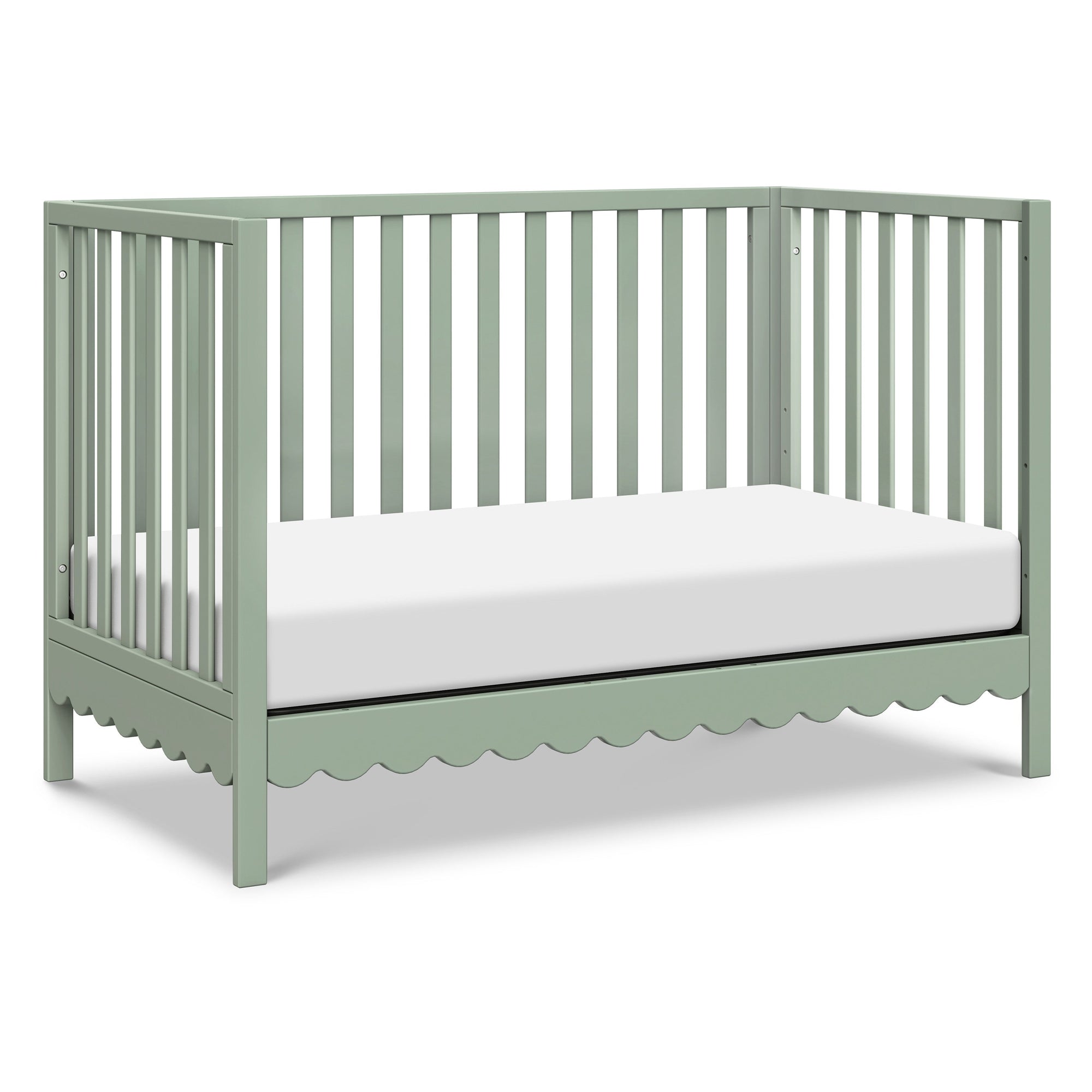 M27801LS,DaVinci,Sammy Scallop 4-in-1 Convertible Crib in Light Sage